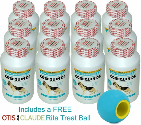 12-PACK Cosequin DS 250 Count (3000 Capsules) CHEWABLES