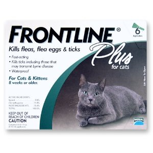 Frontline Plus Flea & Tick Control for Cats and Kittens, 6 Dose
